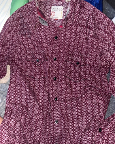 Roper men burgundy white - roper, burgundy/white